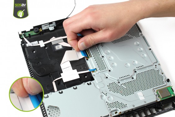 Guide photos remplacement câble de liaison de l'alimentation Playstation 4 Slim (Etape 28 - image 2)