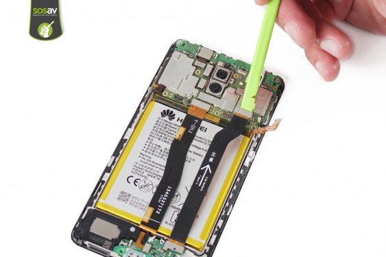 Guide photos remplacement nappe de liaison connecteur de charge Honor 6X (Etape 13 - image 2)