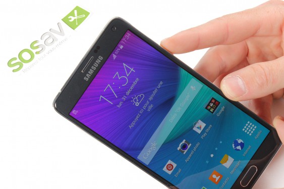 Guide photos remplacement caméra avant + capteur de proximité et luminosité  (Etape 1 - image 1)