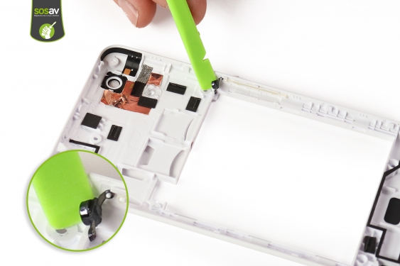 Guide photos remplacement bouton power Wiko Rainbow Lite 4G (Etape 9 - image 3)