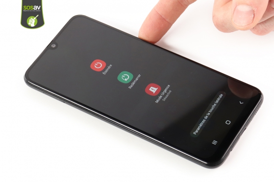 Guide photos remplacement nappe connecteur de charge Galaxy M21 (Etape 1 - image 1)