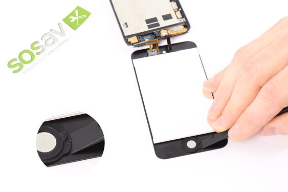 Guide photos remplacement bouton home iPod Touch 4e Gen (Etape 6 - image 1)
