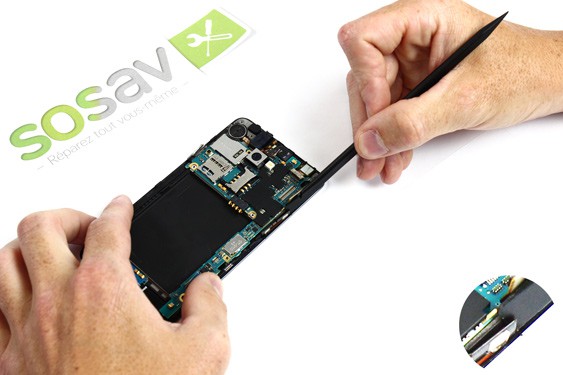 Guide photos remplacement caméra avant + capteur de proximité Samsung Galaxy S2 (Etape 16 - image 1)