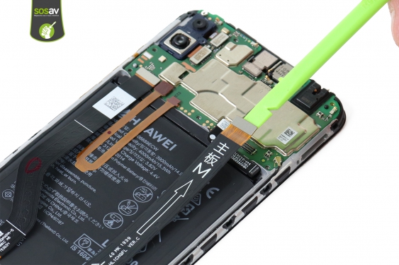 Guide photos remplacement nappe connecteur de charge Huawei Y7 2019 (Etape 12 - image 2)
