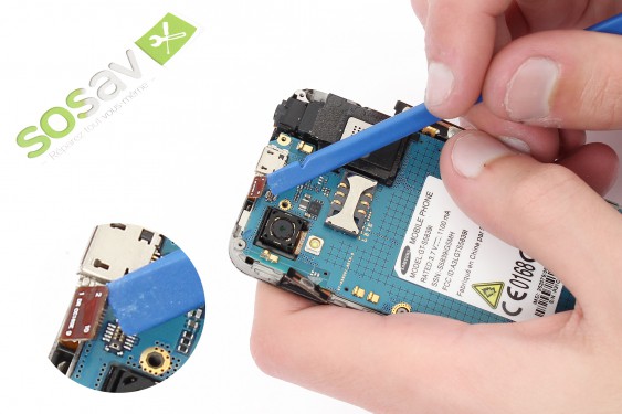 Guide photos remplacement bouton central Samsung Galaxy Ace (Etape 12 - image 2)