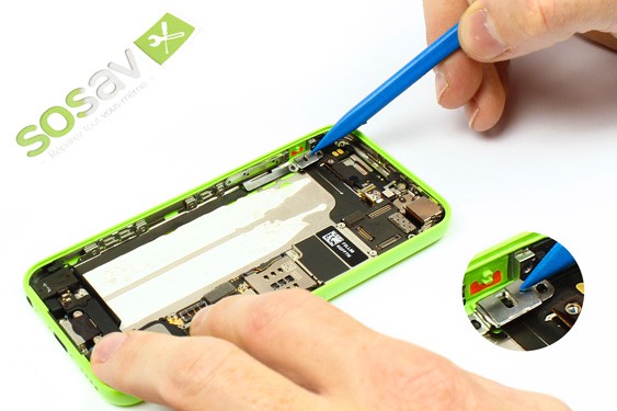 Guide photos remplacement bouton volume iPhone 5C (Etape 18 - image 2)
