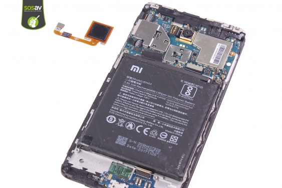 Guide photos remplacement nappe de liaison connecteur de charge Redmi Note 4X (Etape 14 - image 1)