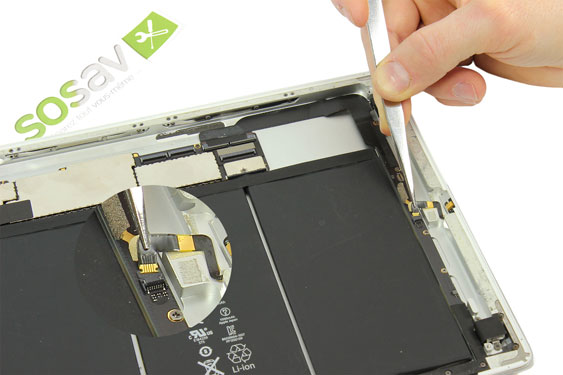 Guide photos remplacement nappe boutons volume, vibreur & power iPad 3 WiFi (Etape 20 - image 3)
