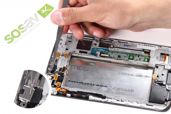 Guide photos remplacement ensemble prise jack + microphone Samsung Galaxy Tab 2 7" (Etape 21 - image 2)