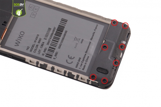 Guide photos remplacement haut-parleur externe Wiko Y62 (Etape 6 - image 1)