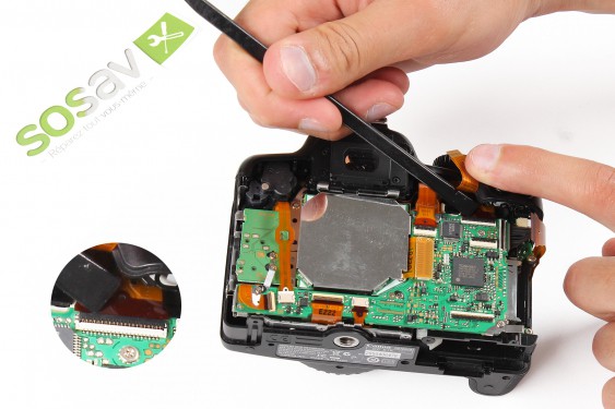 Guide photos remplacement lecteur de carte sd Canon EOS 1000D / Rebel XS / Kiss F (Etape 20 - image 1)