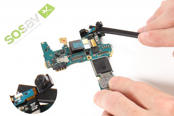 Guide photos remplacement caméra avant + capteur de proximité et luminosité  (Etape 25 - image 2)