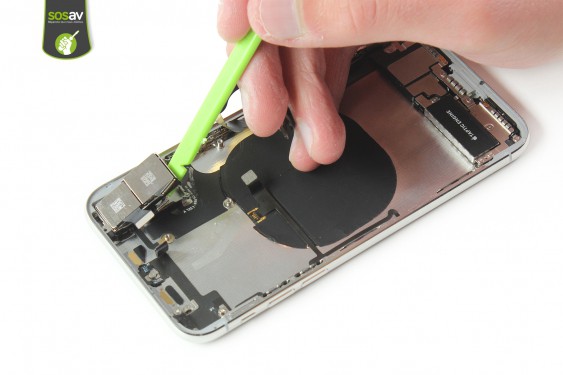 Guide photos remplacement nappe bouton power / flash / microphone video iPhone X (Etape 34 - image 2)