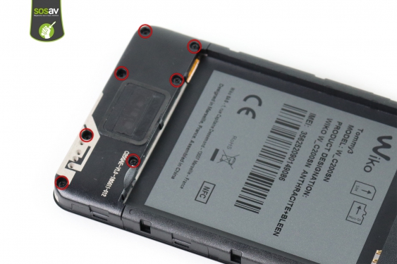 Guide photos remplacement connecteur de charge / vibreur Wiko Tommy 3 (Etape 6 - image 1)