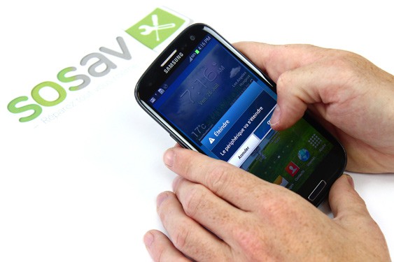 Guide photos remplacement nappe volume + hp interne Samsung Galaxy S3 (Etape 1 - image 3)