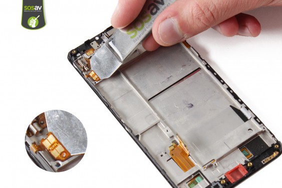 Guide photos remplacement nappe boutons power et volume Honor 7 (Etape 27 - image 2)