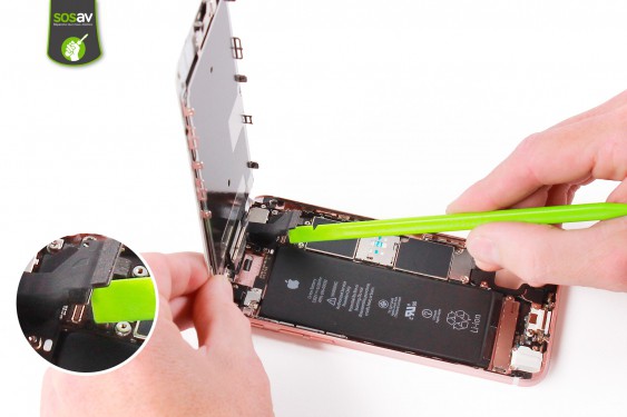 Guide photos remplacement nappe power, vibreur, volume, flash et micro externe iPhone 6S (Etape 6 - image 4)
