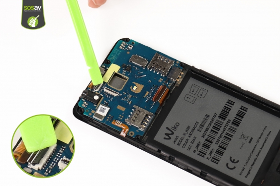 Guide photos remplacement haut-parleur interne Wiko Jerry 3 (Etape 13 - image 2)