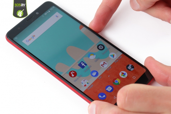 Guide photos remplacement caméra avant Wiko View Go (Etape 1 - image 1)