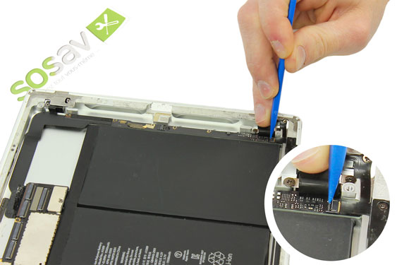 Guide photos remplacement nappe boutons volume, vibreur & power iPad 3 WiFi (Etape 25 - image 2)