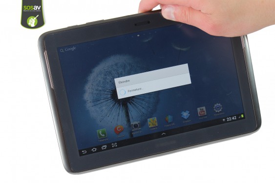 Guide photos remplacement haut-parleur droit Galaxy Note 10.1 (Etape 1 - image 4)