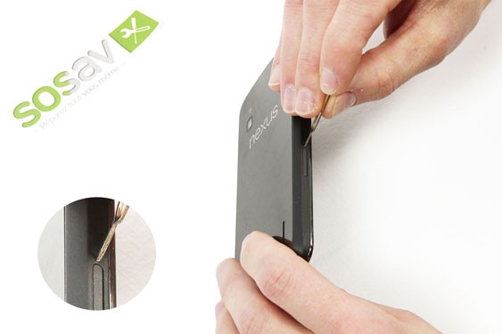 Guide photos remplacement batterie Nexus 4 (Etape 1 - image 1)