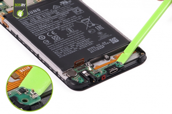 Guide photos remplacement connecteur de charge + prise jack Galaxy A10s (Etape 13 - image 1)