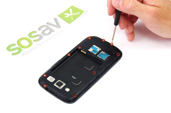 Guide photos remplacement nappe volume + hp interne Samsung Galaxy S3 (Etape 5 - image 2)