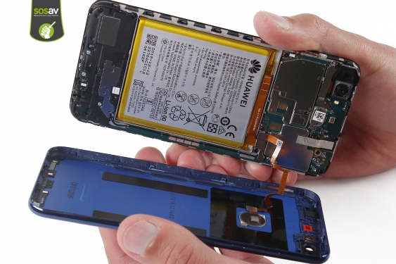 Guide photos remplacement haut-parleur interne Huawei Y7 2018 (Etape 5 - image 4)