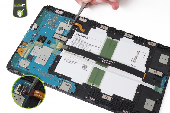 Guide photos remplacement carte bouton home et haut-parleurs Galaxy Tab A 10.1" (2016) (Etape 11 - image 3)