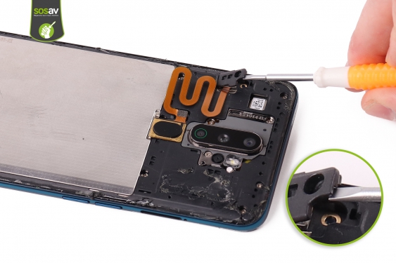 Guide photos remplacement câble d'interconnexion Oppo A9 (2020) (Etape 9 - image 2)