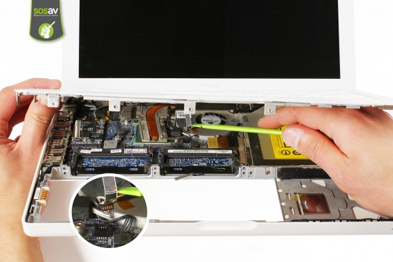 Guide photos remplacement haut-parleur central et haut-parleur droit Macbook Core 2 Duo (A1181 / EMC2200) (Etape 9 - image 2)