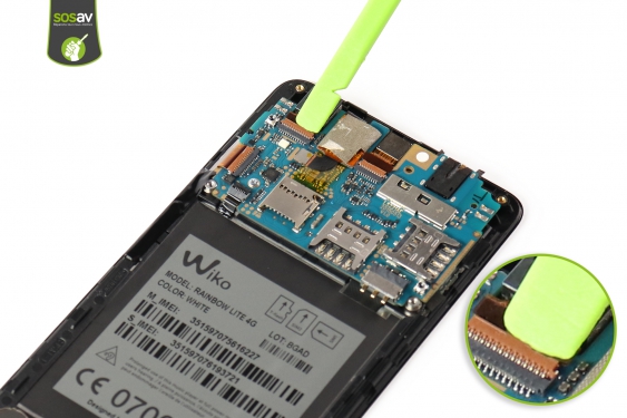 Guide photos remplacement caméra arrière Wiko Rainbow Lite 4G  (Etape 10 - image 1)
