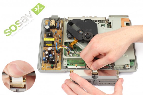 Guide photos remplacement nappe bloc manettes + cartes mémoire Playstation (Etape 7 - image 1)