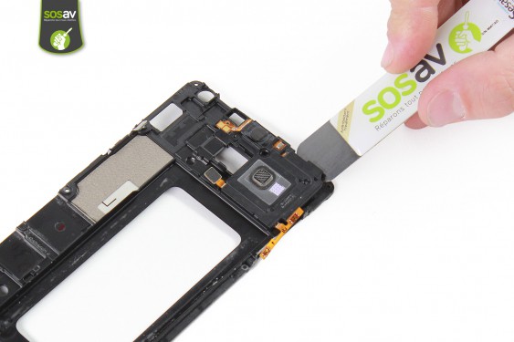 Guide photos remplacement haut-parleur externe / nappe volume Samsung Galaxy A7 (Etape 35 - image 3)
