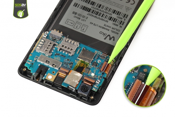 Guide photos remplacement ecran Wiko Rainbow Lite 4G  (Etape 12 - image 3)