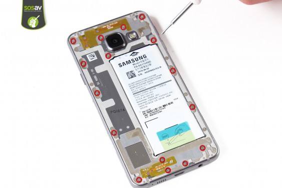 Guide photos remplacement châssis interne Samsung Galaxy A3 2016 (Etape 7 - image 1)