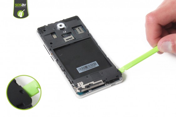 Guide photos remplacement nappe liaison connecteur de charge Wiko U Feel 4G (Etape 11 - image 1)