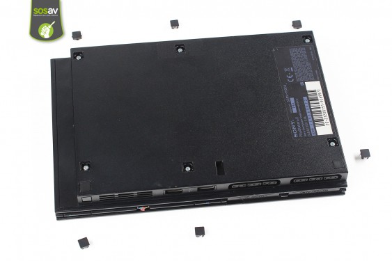 Guide photos remplacement nappe de liaison de la carte des boutons / capteur infrarouge Playstation 2 Slim (Etape 2 - image 4)