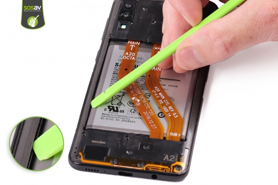 Guide photos remplacement connecteur de charge Galaxy A20 (Etape 11 - image 1)