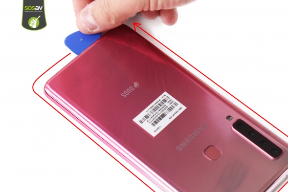 Guide photos remplacement châssis interne Galaxy A9 (2018) (Etape 5 - image 1)