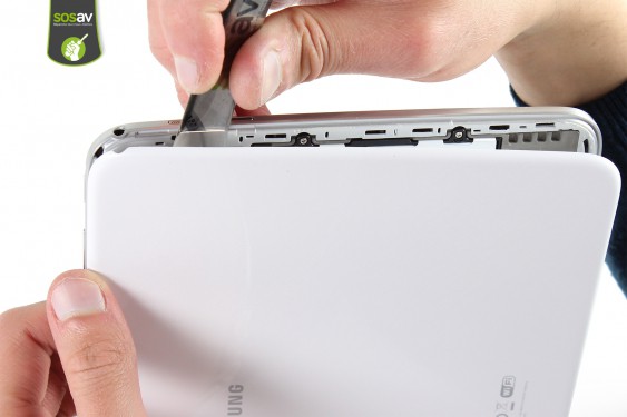 Guide photos remplacement haut-parleur droit / prise jack / antenne wifi Galaxy Tab 3 10.1 (Etape 4 - image 2)