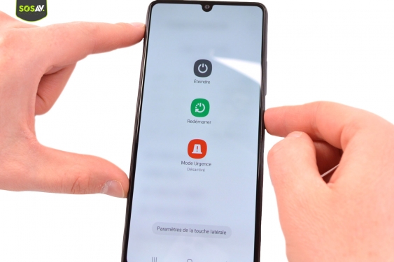 Guide photos remplacement bloc écran Galaxy A42 5G (Etape 1 - image 1)