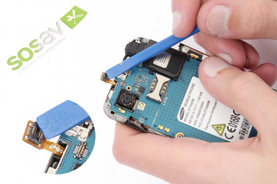 Guide photos remplacement bouton central Samsung Galaxy Ace (Etape 12 - image 3)