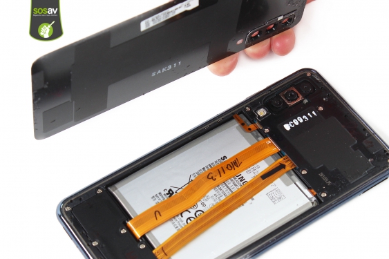 Guide photos remplacement câbles d'interconnexion wifi / gsm Galaxy A7 (2018) (Etape 6 - image 3)