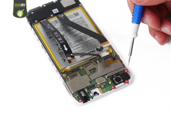 Guide photos remplacement ecran Huawei Y6 2018 (Etape 16 - image 1)