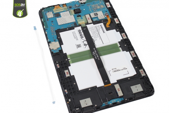 Guide photos remplacement nappe de liaison de la carte bouton home et haut-parleurs Galaxy Tab A 10.1" (2016) (Etape 16 - image 1)