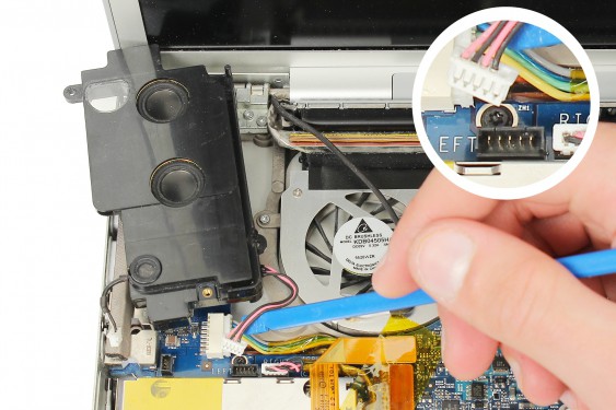 Guide photos remplacement haut-parleur gauche Macbook Pro 17" Modèles A1151, A1212, 1229 & A1261 (Etape 26 - image 2)