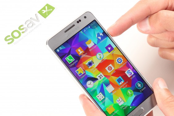 Guide photos remplacement vibreur Samsung Galaxy Alpha (Etape 1 - image 1)