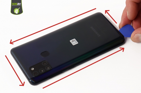 Guide photos remplacement nappe power & volume Galaxy A21s (Etape 5 - image 3)